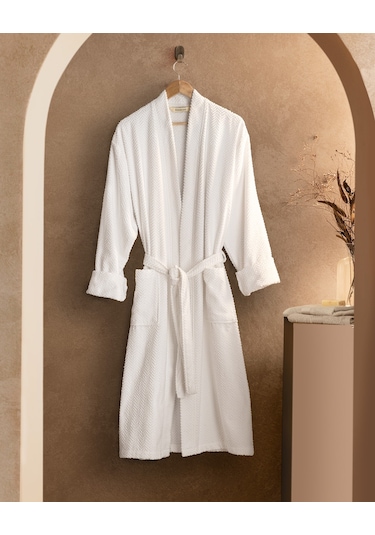 Madame Coco Nicola Kimono Erkek Bornoz Born0000000025 Beyaz