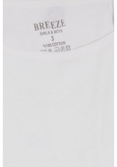 Breeze Kız Çocuk İnce Askılı Atlet 3-7 Yaş, Beyaz-beyaz Beyaz