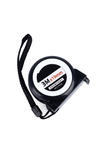 Skycity Otomatik Kilitleme Özelliği İle 3m X 19mm Hassas Ölçüm Şeridi, Pürüzlü Çelik Yapı, Kayıp Olmayan Ölçü, Taşınabilir Abs Kasa