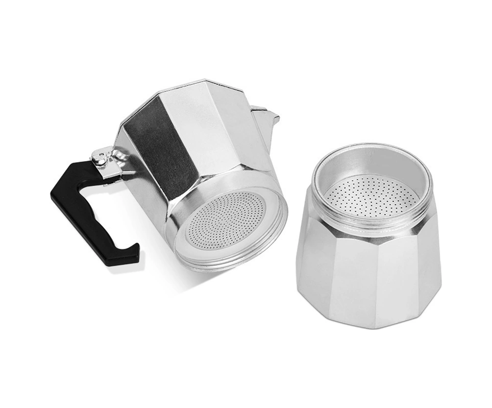 Youtek Ev İçin İtalyan Tarzı Alüminyum Moka Pot - 50ml 1 Kupa Kahve Hazırlama Aleti - Dayanıklı Ve Kullanımı Kolay Gümüş
