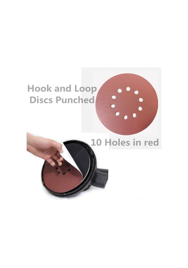 Padalink 225mm 10 Delikli Zemin Zımparası Seti - 30 Adet P60-p320 Fırçalı Arkaflı, Duvar Zımparalarına Uygun, Toz Toplama Ve Verimlilik Artırıcı