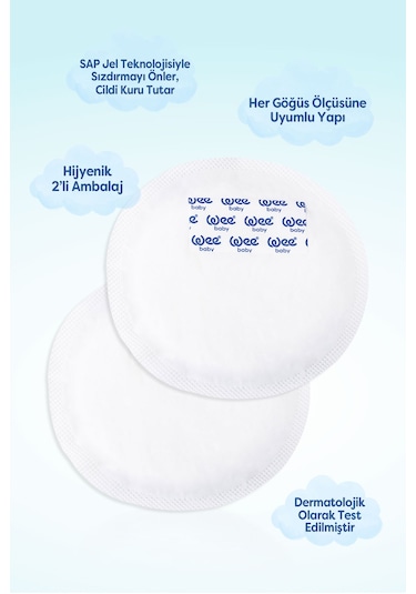 Wee Baby 40'lı Klasik Yapışkanlı Göğüs Pedi (40x12 480 Adet)