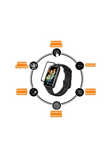 Huawei Band 9 Uyumlu 3d Full Ekran Koruyucu