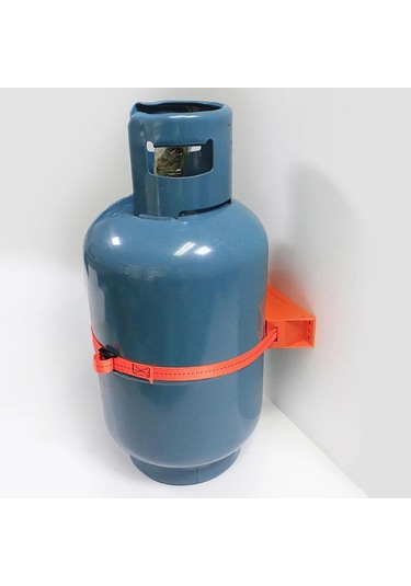 Suntek Güçlü Kayışlı Gaz Tüpü Braketi Aksesuarı Turuncu