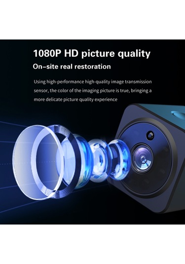 Akıllı Hd Kablosuz Ev Kamerası 600mah Kızılötesi Gece Görüşü Sesli İnterkom Kablosuz Bağlantı Kart Kaydı