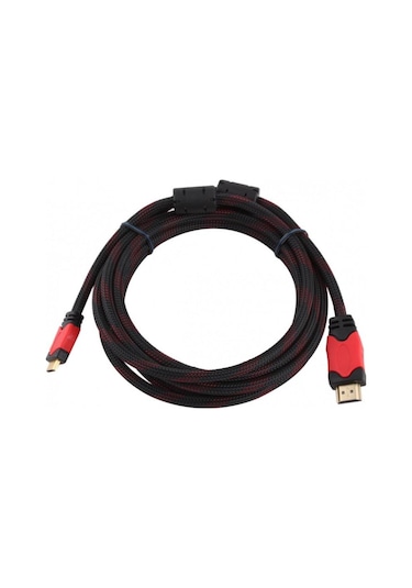 Concord C-513 HDMI Kablo 1.5 M Ses ve Görüntü Aktarım Kablosu Kırmız - Siyah