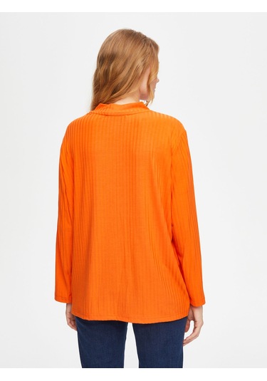 Relax Dik Yaka Kaşkorse Sweatshirt 69756 U6975661 Orange
