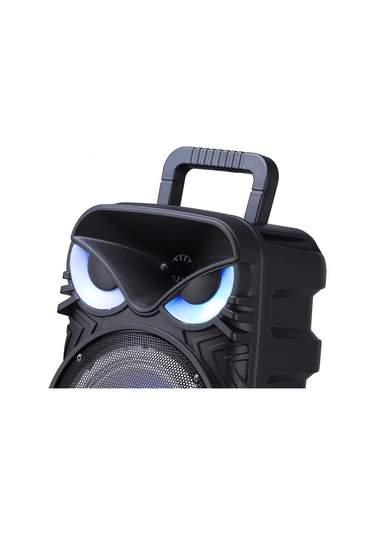 Rgb Işıklı Parti Karaoke Hoparlör Bluetooth, 8 İnç Güçlü Bas, Mikrofonlu, Fm Radyo Ve Tws Stereo Ses