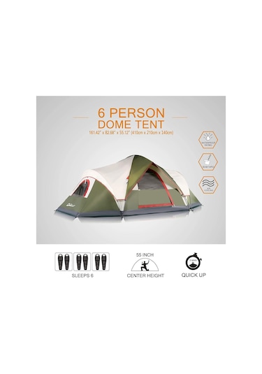 Quickup Domehike 6 Kişilik Otomatik Çadır