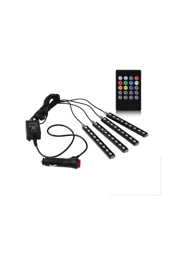 Araç Içi Aydınlatma Kumandalı Müziğe Duyarlı Led Ayak Altı Led (387342768)