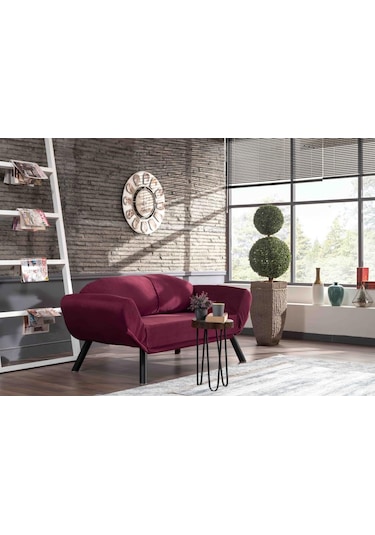 Pafu Genzo İkili Kanepe Bordo