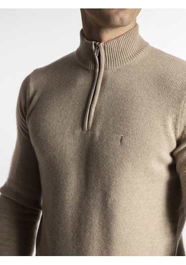 Trussardi Erkek Kazak  TRRD003625 Açık Kahverengi