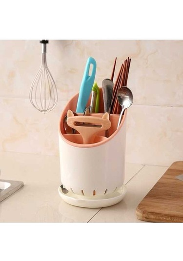 Dancemonkey Yaratıcı Modüler Mutfak Kaşıklık Depolama Kutusu Pembe