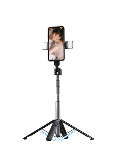 Cbtx Telefon Canlı Braketi Bluetooth Selfie Tripod, Yüksek: 104cm Alüminyum Alaşım + Çift Dolgu Işıkları