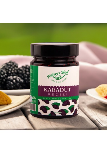 Karadut Reçeli Premium Series 400gr %65 Karadut Doğal İçerik Doğal Tat Nature's Food