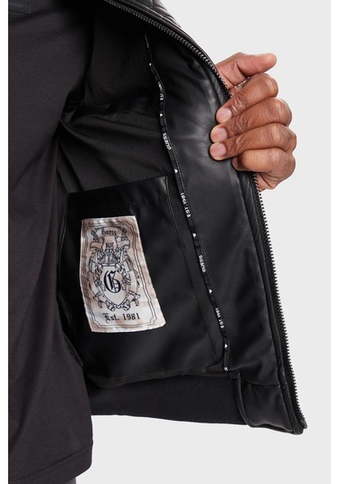 Guess Erkek Ceket M5bl2e W1050 Jblk Siyah Siyah