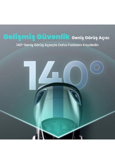 360+ Botslab HK30 Pro 2K QHD WiFi 140° Geniş Açı Gece Görüşlü Akıllı Araç İçi Kamera