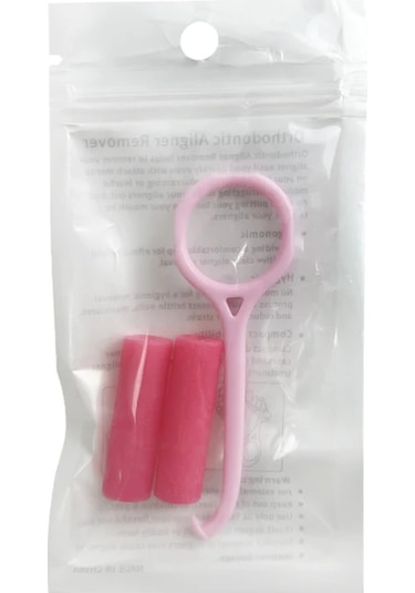 Ortodonti Hizalayıcı Diş Chewies Görünmez Çıkarılabilir Parantez Çıkarıcı Kanca Hizalayıcı Aracı Silikon Tepsi Koltuklar Meyve Aromalı Kırmızı