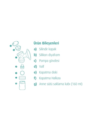 Mamajoo Elektronik Göğüs Pompası Yedek Sağım Kiti / 160Ml
