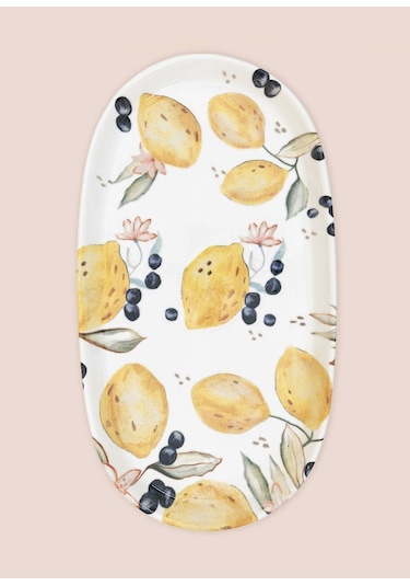 The Mia Limoncello Oval Servis 2li 29 Cm Lmn024 Çok Renkli