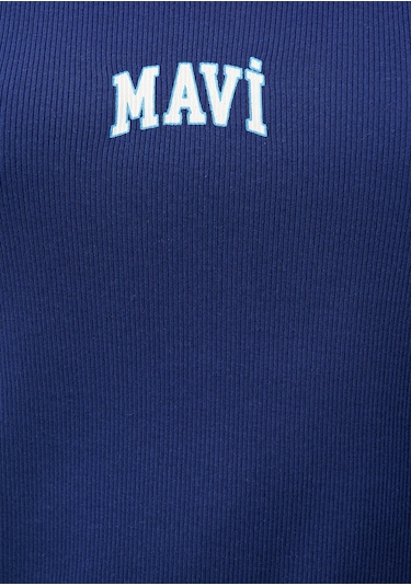 Mavi - Mavi Logo Baskılı Lacivert Atlet 1611899-70722