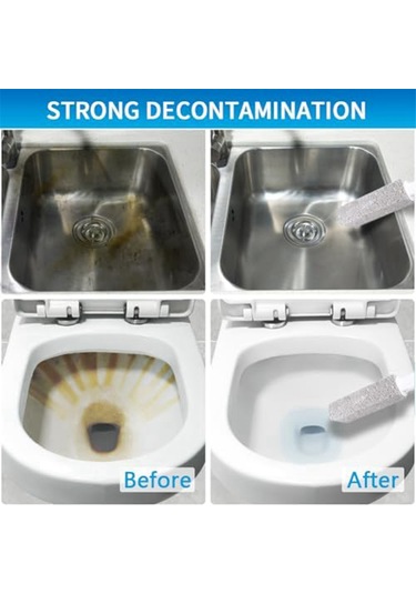 Tuvalet Klozet Temizliği İçin Ponza Taşı, Pas. Fayans Temizleyici, Gri Gri