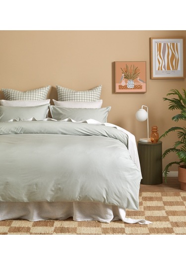 Mariposa Bohem Ahşap Yan Sehpa Yeşil