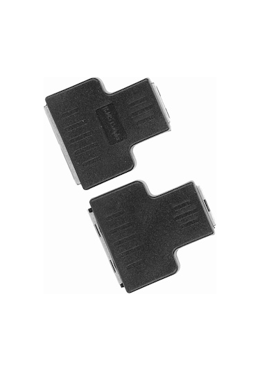 Fosenze Siyah 1 Giriş 2 Çıkış Rj45 Ethernet Kablosu Adaptörü, Ağ Genişletici Ayırıcı, Sabit Sinyal, Plug & Play, Evrensel Uyumlu 2 Adet