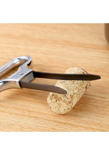 Mufunye "4'lü Profesyonel Şarap Açacağı Seti - Zorlu Mantarlar İçin Özel Tasarım" Gümüş