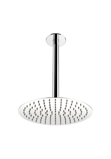 Fause Ankastre Duş Başlığı Borulu Oval Slim Metal 25 Cm Tavandan Diğer