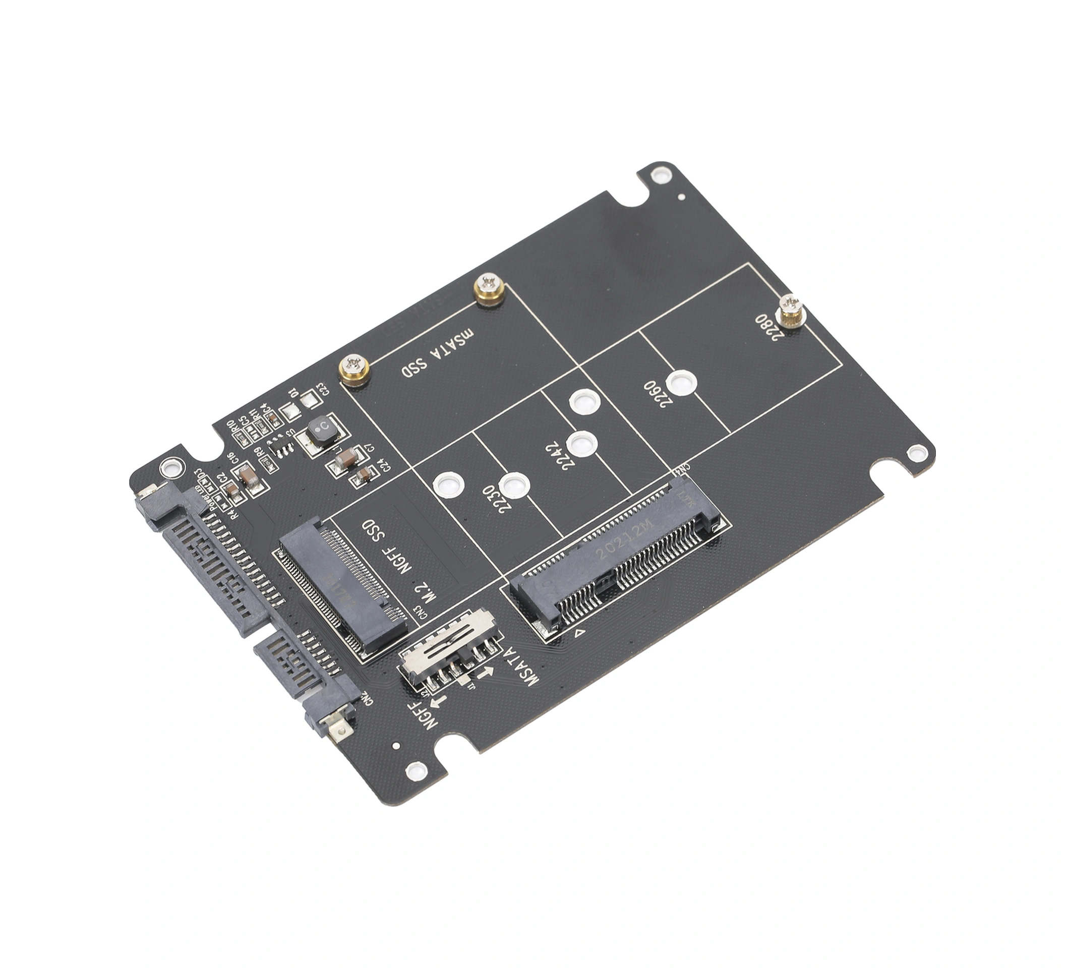 Xiyyadms M.2/msata Ssd'den Sata'ya Dönüştürücü Kartı - 6gbps Hız, Sabit Bağlantı, Çeşitli Disk Ve Sisteme Desteği