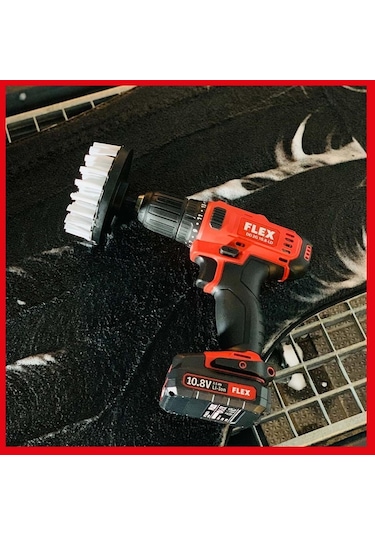 Flex DD2G Şarjlı Vidalama Ve Detaylı Temizlik Fırça Seti 3'lü