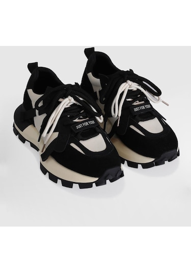 Lufian Yoko Kadın Sneaker Ayakkabı-siyah Siyah