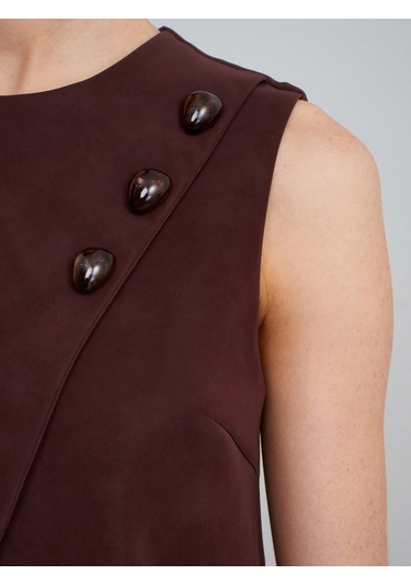 60601 Taş Aksesuarlı Top-bordo Bordo