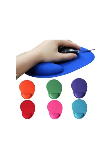 Lacivert Genel Kaymaz Yumuşak Eva Bilek Pedi Oyun Mouse Pad Pc Dizüstü Bilgisayar İçin