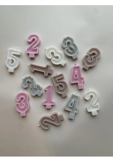 Happy Moments Shop Şık Pastalar İçin Rakam Şekilli Mum 316160408 Diğer