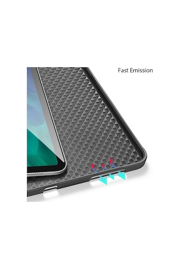 Dux Ducis Apple Uyumlu iPad Pro 12.9 (2021-2020-2018 )Kılıf Kalem Yerli Soft