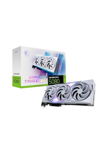 Msı Gaming Trio White Geforce Rtx 5080 Oc 16gb Gddr7 256bit Hdmı/dp Ekran Kartı