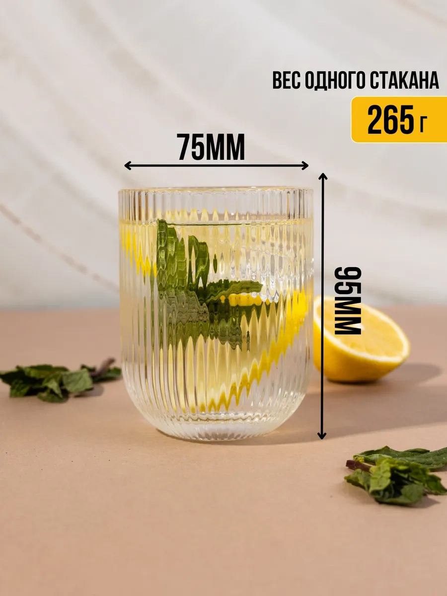 Sunny Home Kokteyl Ve Meyve Suyu İçin Cam Tırtıklı Bardak Seti 440395847 Beyaz