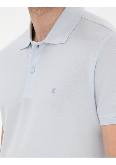 Pierre Cardin Erkek Buz Mavisi Tişört Basic 50306448-vr095 Buz Mavisi
