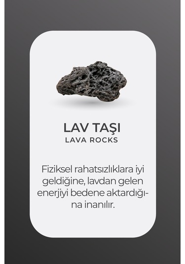 Doğal Lav Taşlı 23 Cm Gümüş Tesbih Beyaz