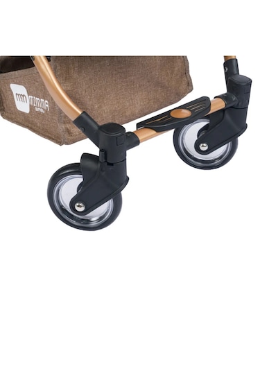 Mimma Baby Drone Kabin Bebek Arabası Gold Siyah - Kompakt, Hafif