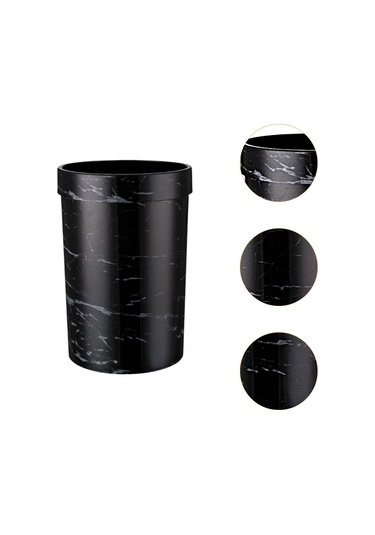 Suntek Çöp Kovası Banyo Oturma Odası 18cmx29.5cm-siyah Siyah