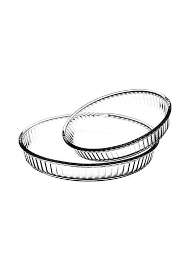 Paşabahçe 159022 2 Li Yuvarlak Borcam Seti - Borcam Fırın Tepsisi