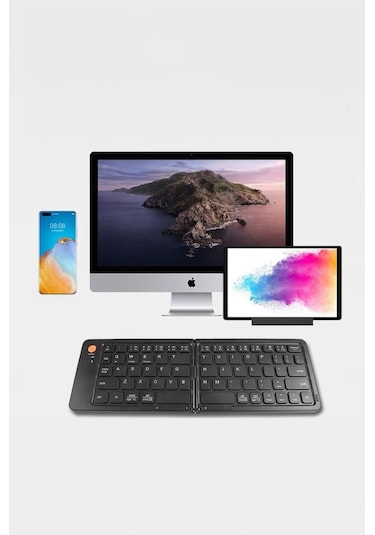 Torima TK-08 Kablosuz Katlanabilir Şarjlı Taşınabilir Mini Bluetooth Klavye