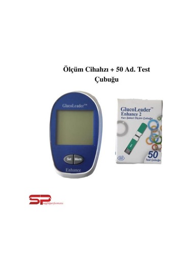 GlucoLeader Enhance 2 Kan Şekeri Ölçüm Cihaz ve 50 Adet Ölçüm Çub