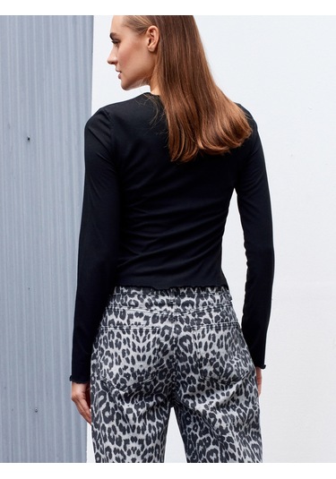 Dilvin 32112 Büzgülü Top-siyah Siyah