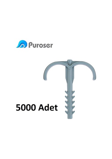 Puroser Yere Tespit Kılçık Dübel 5000 Adet