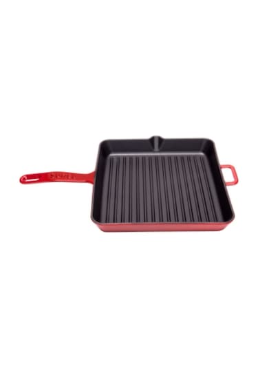 Sürel Kırmızı Kare Izgara Tava 30 Cm