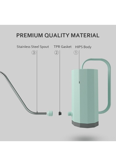 Ulzyvf Uzun Hortumlu 1.2l Plastik Sulama Kabı - İç/dış Mekan Bitkileri İçin Paslanmaz Çelik Ağızlı Modern Sulama Aleti Beyaz Beyaz